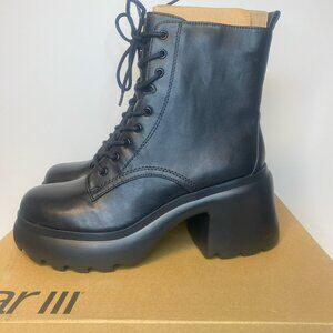 BAR III Womens BlK 1-1/2" Platform Peliican Toe Heel Boots Shoes SIZE 11 #0004